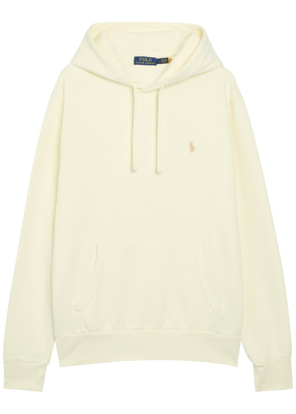 Photo: Polo Ralph Lauren Logo-embroidered Hooded Cotton Sweatshirt Cream