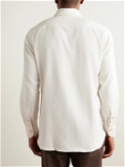De Petrillo - Brushed Cotton-Twill Shirt - White