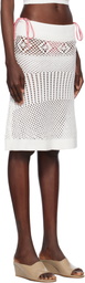 Frankies Bikinis White Orchard Crochet Midi Skirt