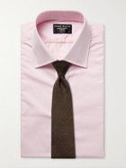 EMMA WILLIS - Slim-Fit Checked Cotton-Poplin Shirt - Pink