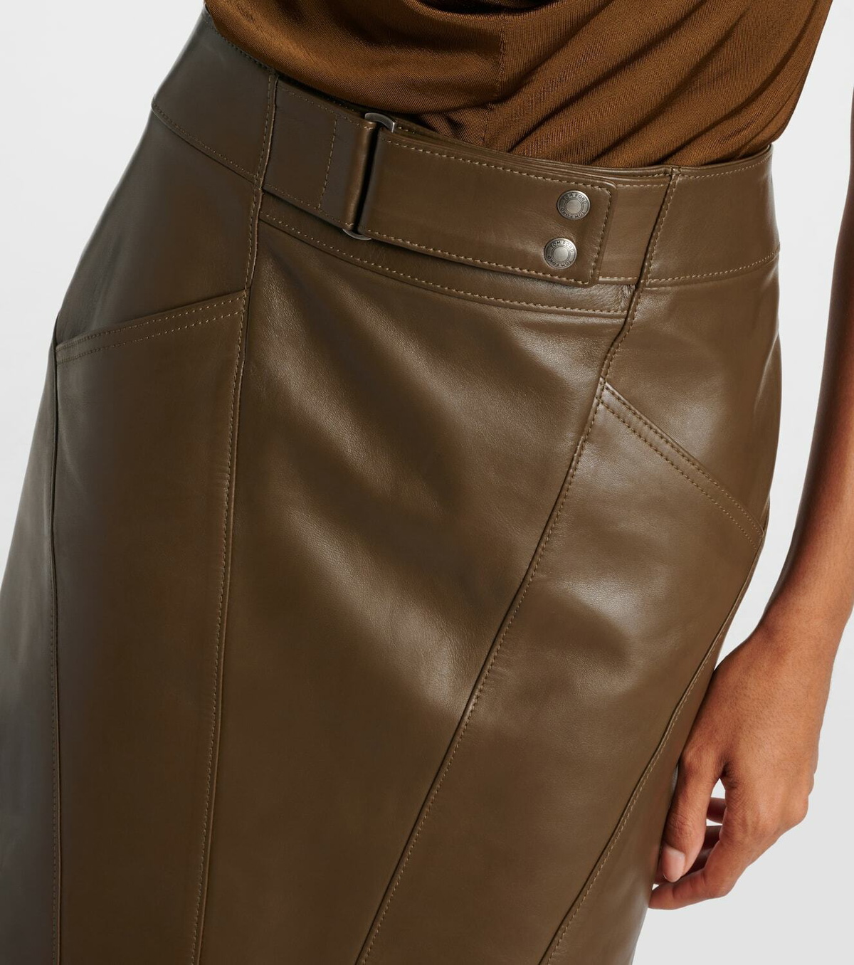 Tom Ford Leather miniskirt