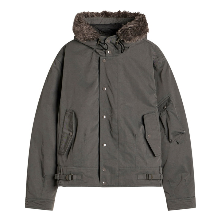 Photo: Our Legacy Men's Alloy Ripple Nylon Twill Orbit Jacket in Vapor
