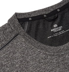 Reigning Champ - Performance Mesh-Panelled Mélange Jersey T-Shirt - Men - Charcoal