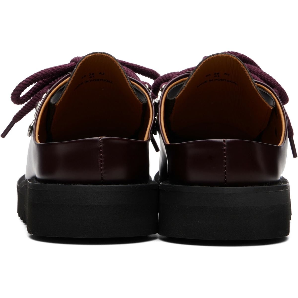 Toga Virilis Burgundy Leather Derbys
