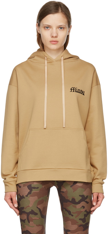 Photo: Miaou SSENSE Exclusive Taupe Shag Hoodie