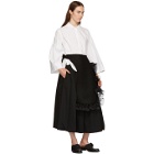Roberts | Wood Black Ruffled Asymmetric Skirt