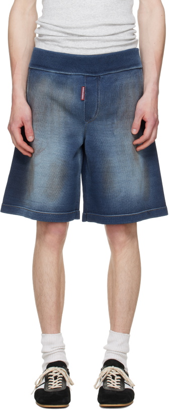 Photo: Dsquared2 Indigo Knit Shorts