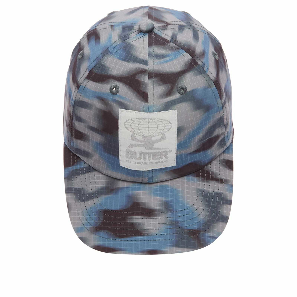 Butter Goods Men's Terrain 6 Panel Cap in Motion Camo 
