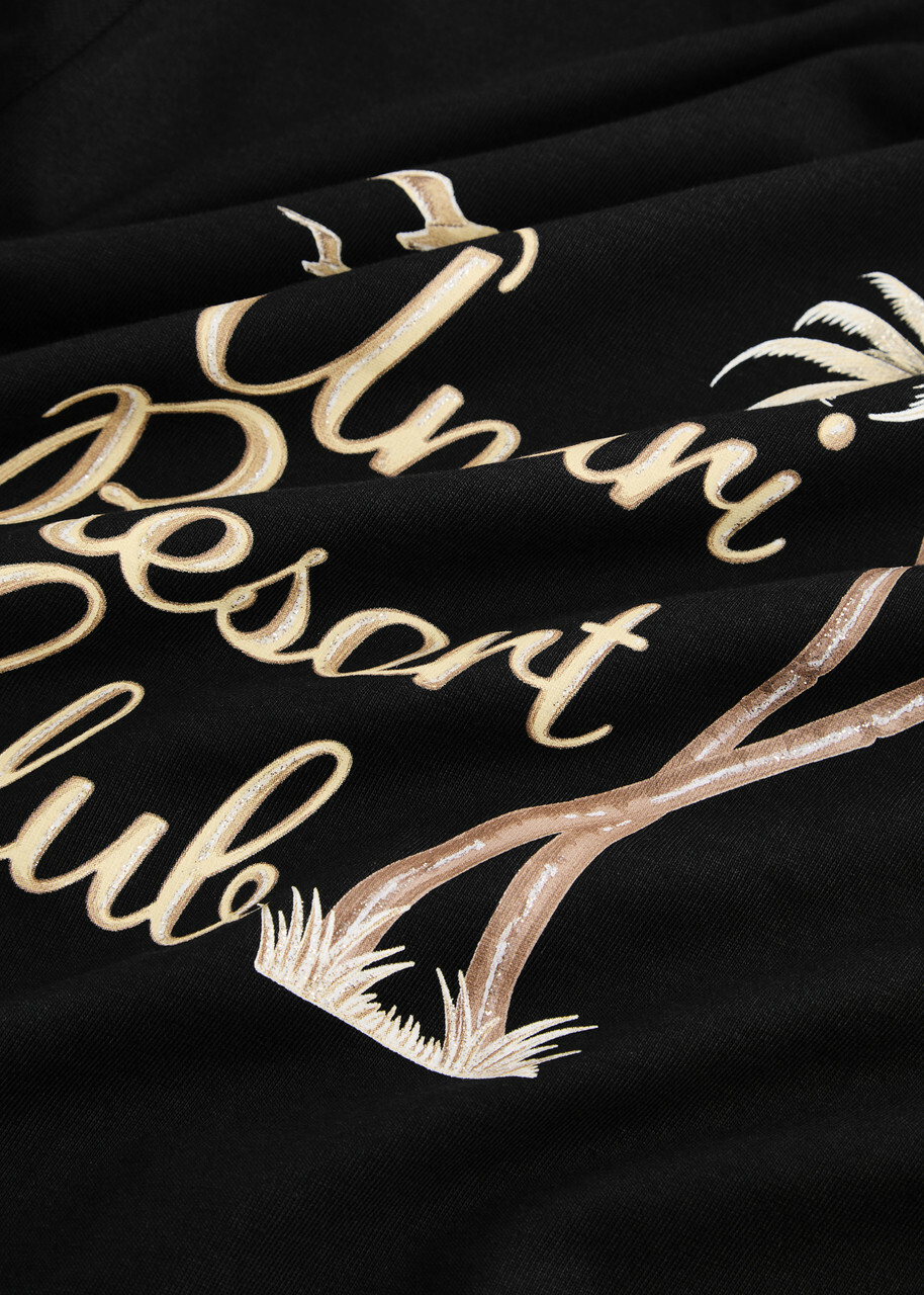 Amiri Resort Club Printed Cotton T-shirt Black Amiri