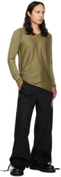 Label Under Construction Green Arched Crewneck Sweater