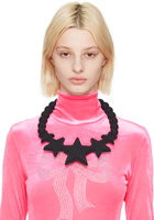 Abra Black Ball Chain Necklace