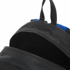 Alexander McQueen Men's Graffitti Logo Backpack in Black/Ultramarine