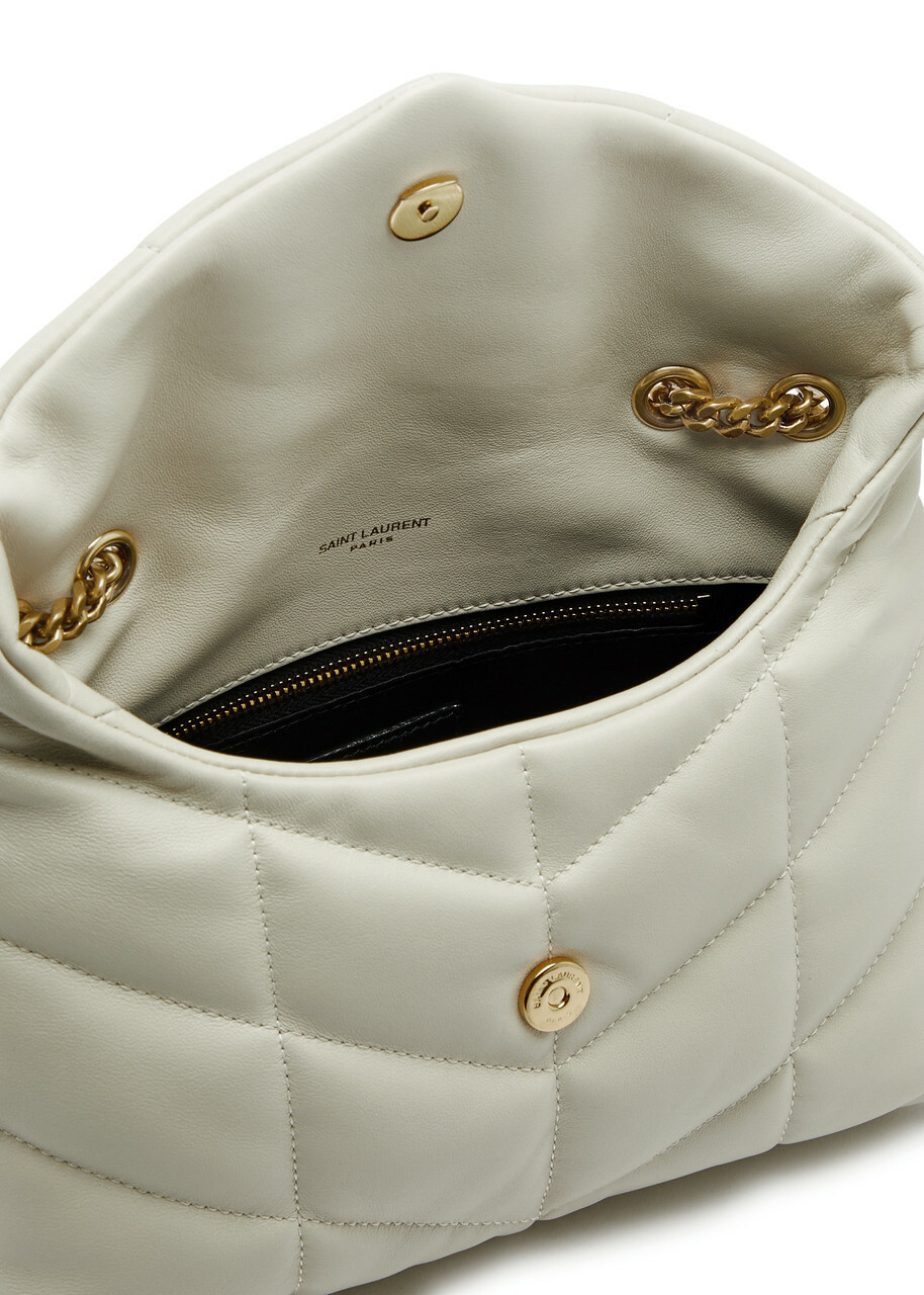 Saint Laurent Puffer Toy Quilted Leather Shoulder bag - White - One Size