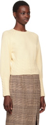 Recto Off-White Brushed Wool Sweater