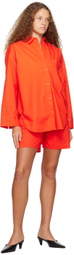 by Malene Birger Orange Siona Shorts