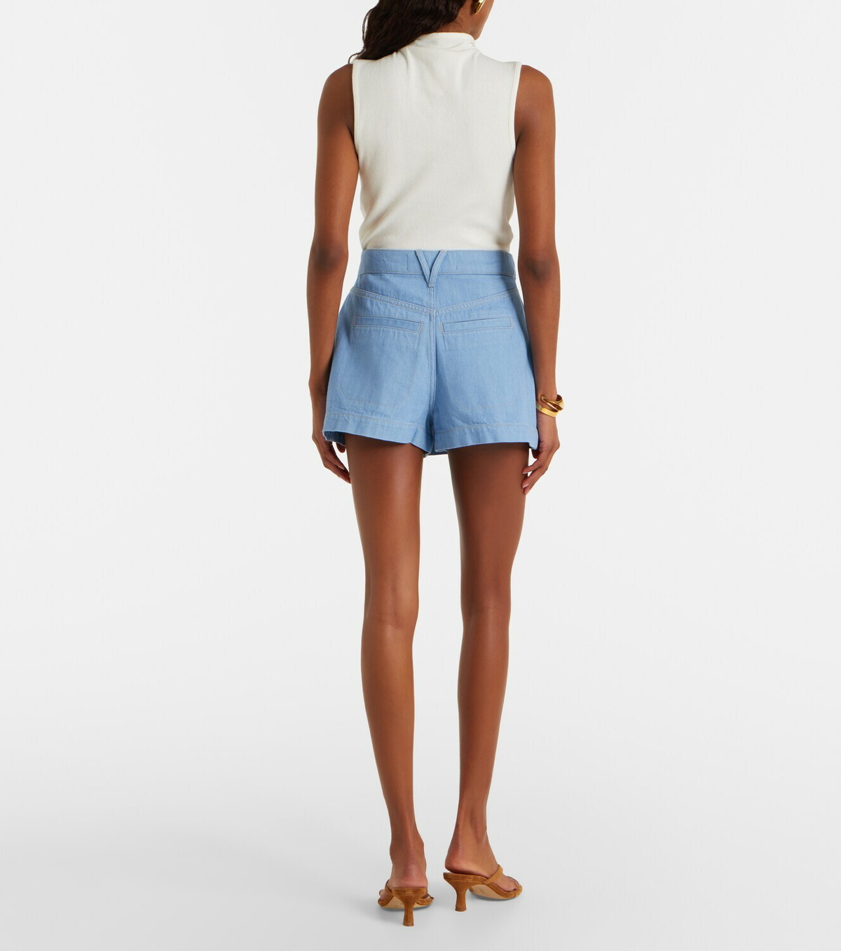 Veronica Beard Phineas denim skort