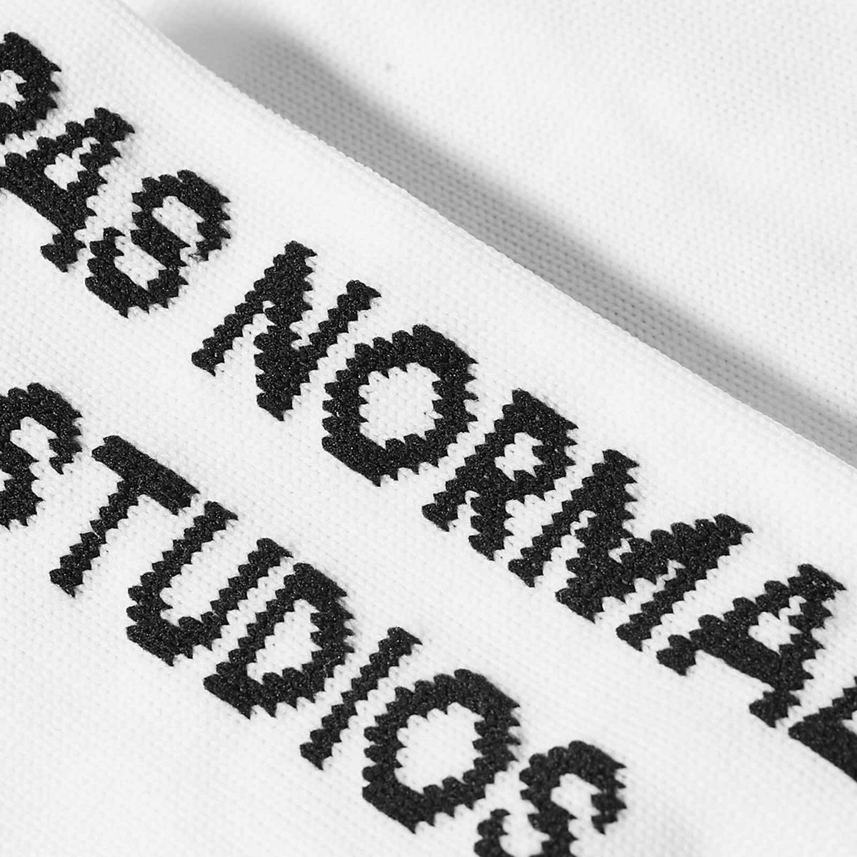 Pas Normal Studios Men's Logo Oversock in White Pas Normal Studios