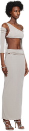 TYRELL SSENSE Exclusive Gray Camisole & Maxi Skirt Set