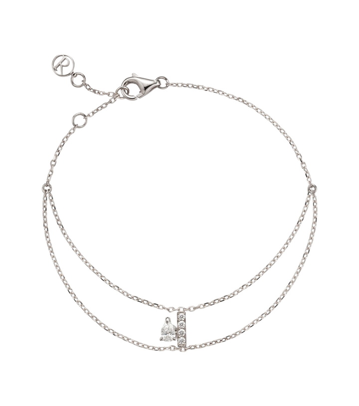 Photo: Repossi Letters 18kt white gold bracelet with diamonds