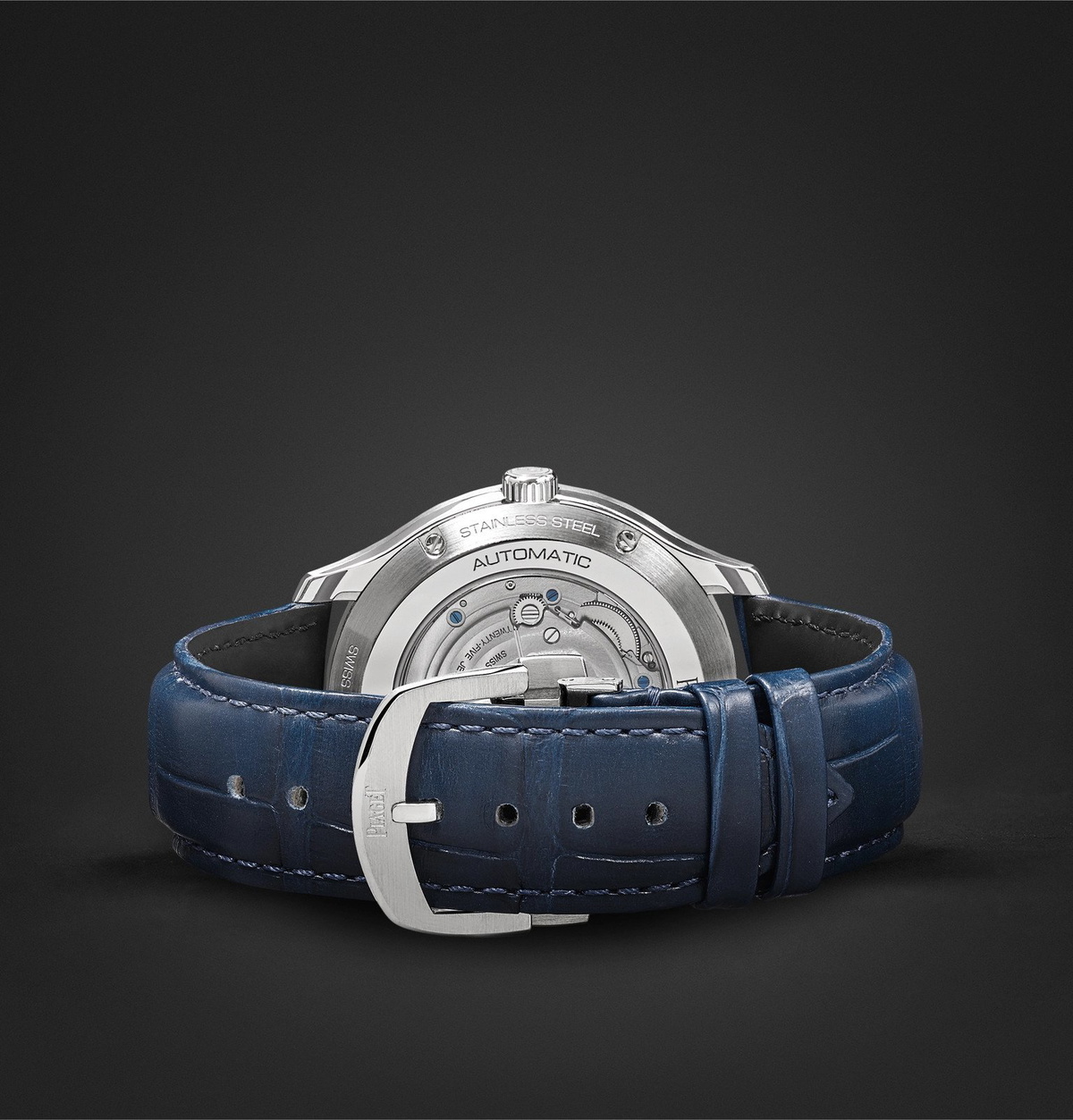 Piaget - Polo S 42mm Stainless Steel and Alligator Watch, Ref. No. G0A43001 - Blue
