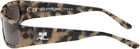 Courrèges Black & Beige Tech Sunglasses