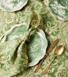 Cabana Marbled set of 2 ceramic dinner plates