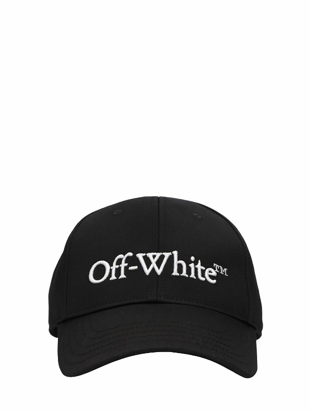 Photo: OFF-WHITE - Bookish Logo Cotton Baseball Cap