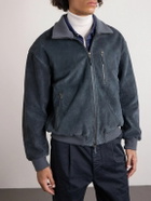 A Kind Of Guise - Nanamica Suede Bomber Jacket - Gray