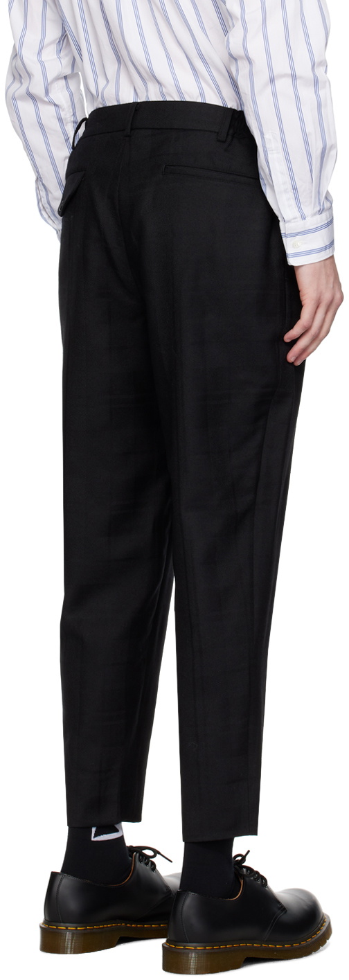 Comme des Garçons Homme Deux Black Check Trousers