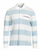 Thom Browne Mens Polo shirt Sky in Blue