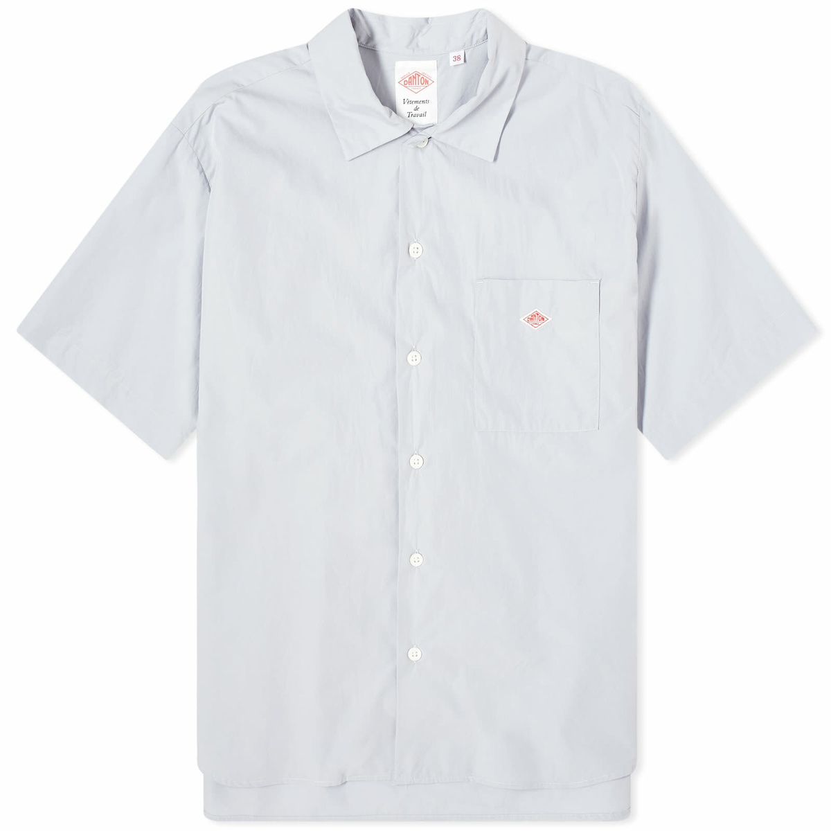 トップス DANTON Vetements de Travail DANTON WORK SHIRT, Navy – Navyblue