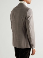 Caruso - Figaro Checked Wool Blazer - Brown