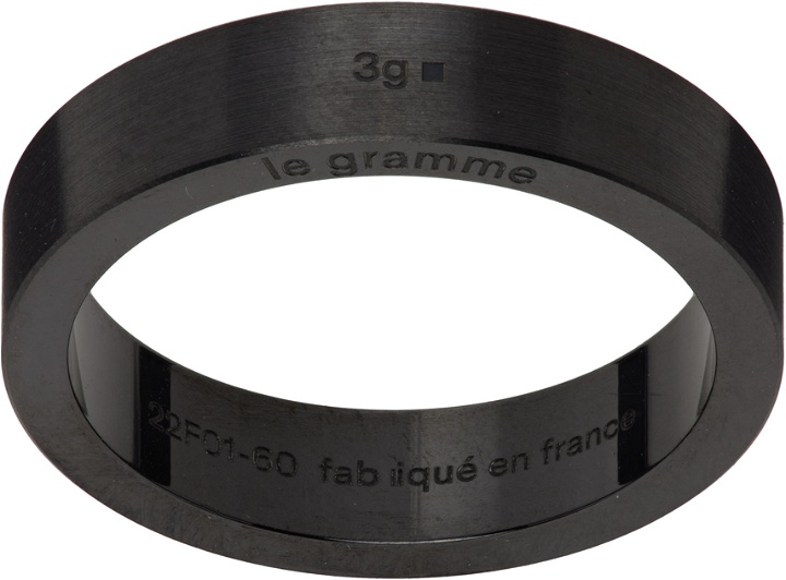 Photo: Le Gramme Black 'Le 3 Grammes' Ribbon Ring