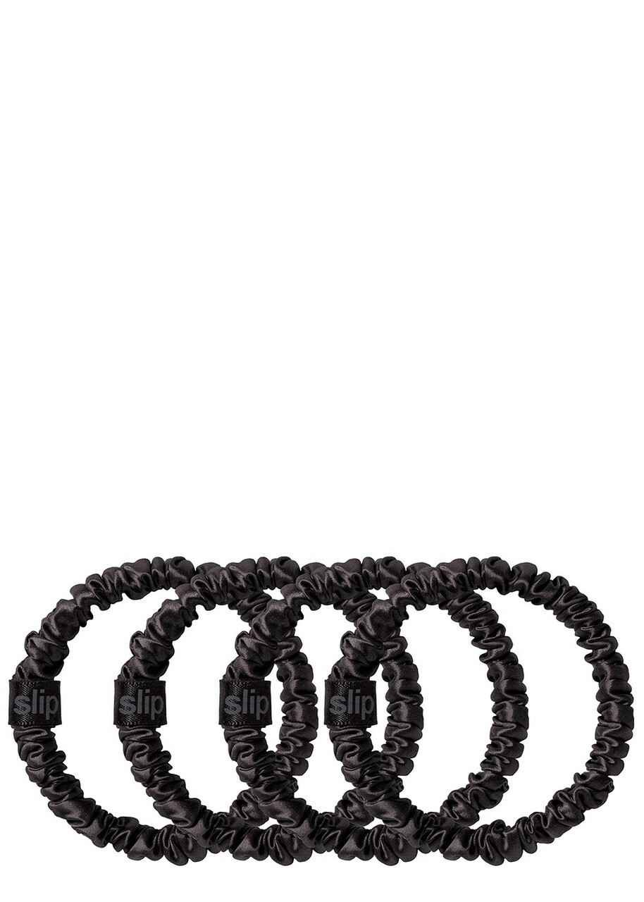 Slip Pure Silk Skinny Scrunchies - Black