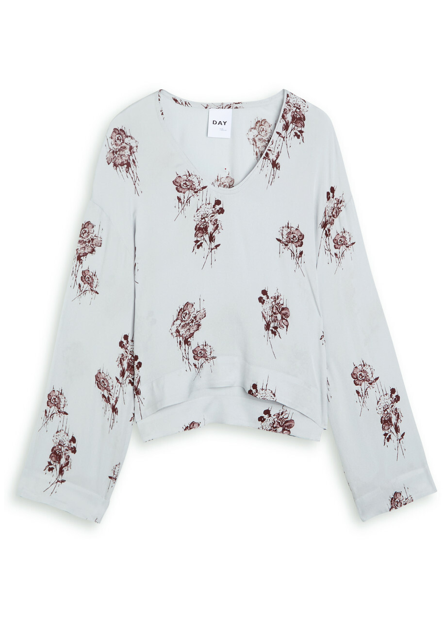 Day Birger ET Mikkelsen Newman Floral-print Chiffon Blouse Multicoloured 1