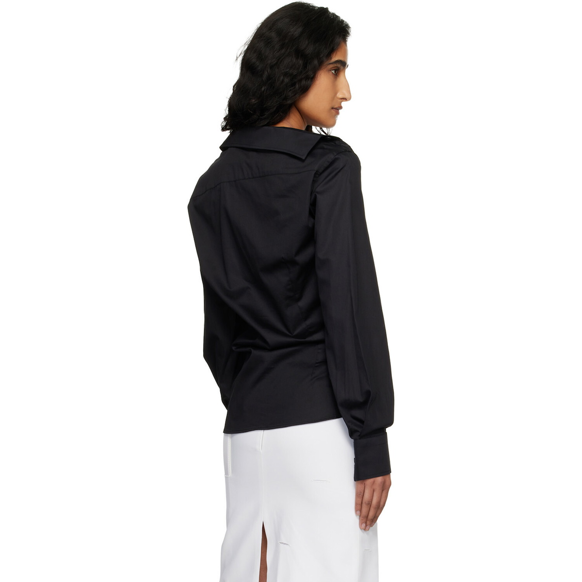 HODAKOVA Black Asymmetric Shirt