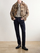 RRL - Shawl-Collar Patchwork Wool-Blend Cardigan - Brown