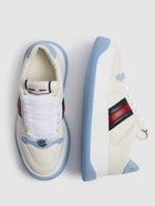 GUCCI Double Screener Leather Sneakers