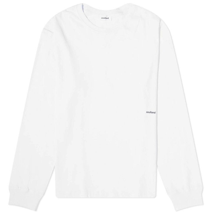 Photo: Soulland Men's Long Sleeve Dima T-Shirt in White