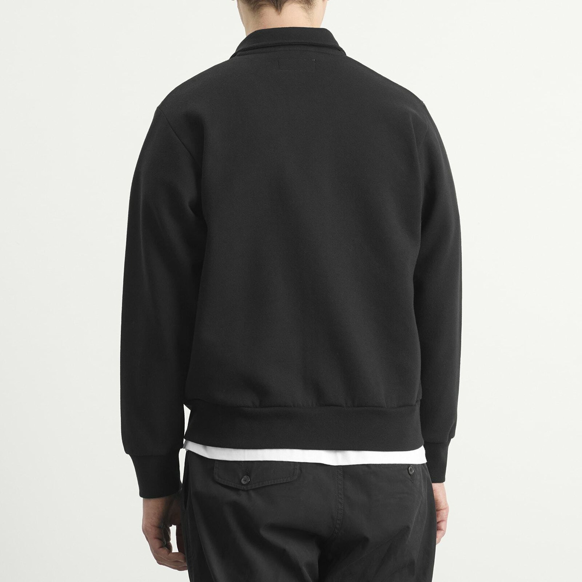 Universal Works Men's TylerZip Sweat Jacket in Black