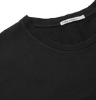 Nudie Jeans - Uno Logo-Appliquéd Organic Cotton-Jersey T-Shirt - Black