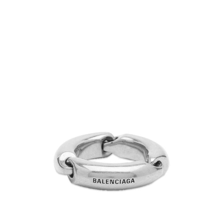 Photo: Balenciaga Men's Solid 2.0 Ring in Silver