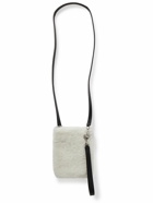 Jil Sander - Leather-Trimmed Shearling Pouch