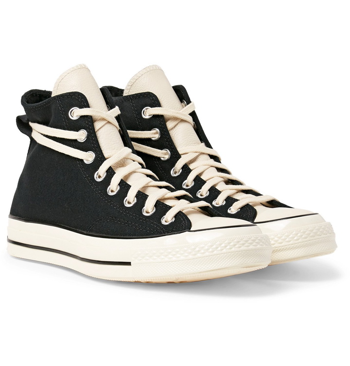 Photo: Converse - Fear of God 1970s Chuck Taylor All Star Canvas High-Top Sneakers - Black