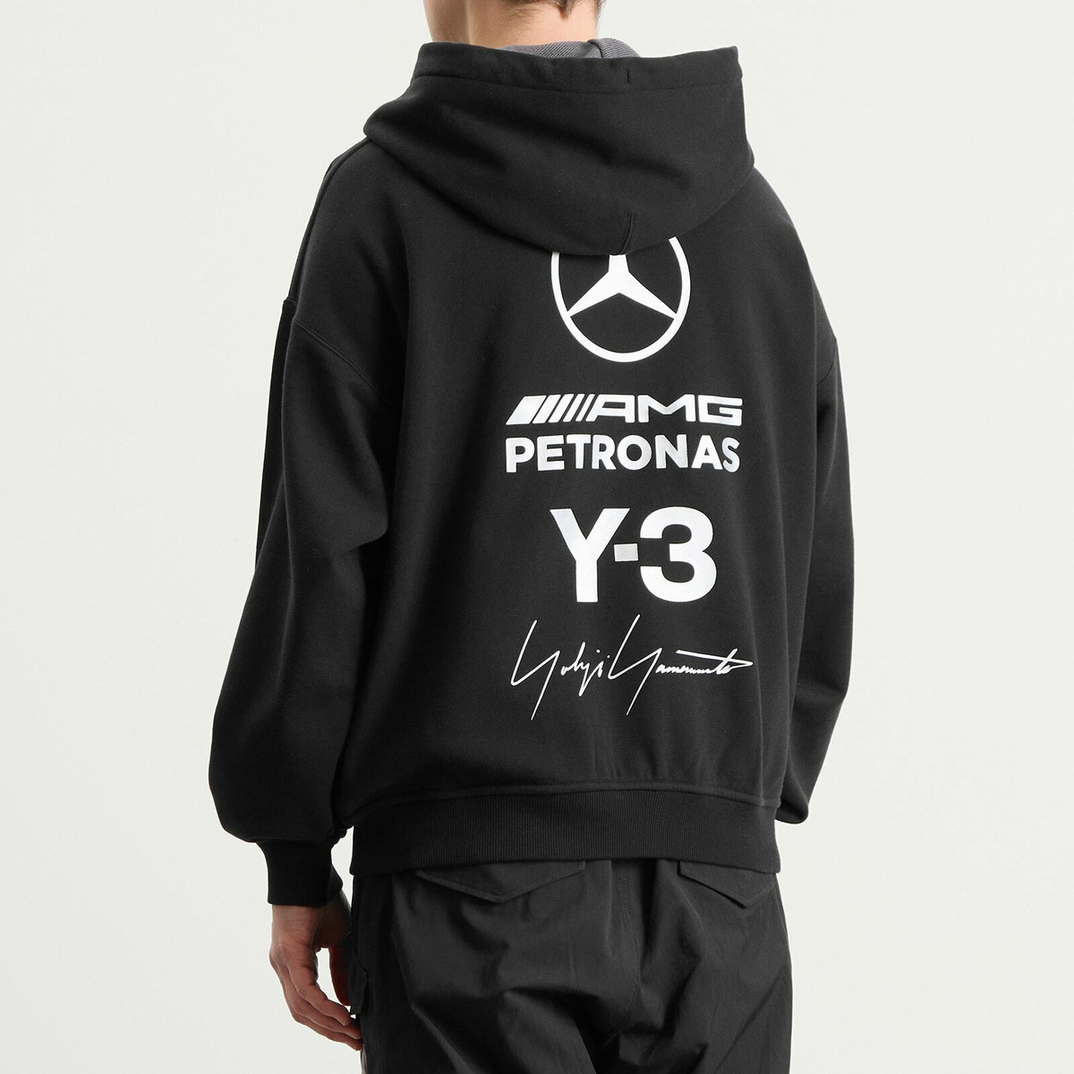 Y-3 Men's x Mercedes F1 Zip Hoodie in Black