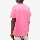 Alexander McQueen Men's Small Graffiti Logo T-Shirt in Sugar Pink