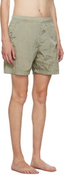 Stone Island Khaki Patch Swim Shorts