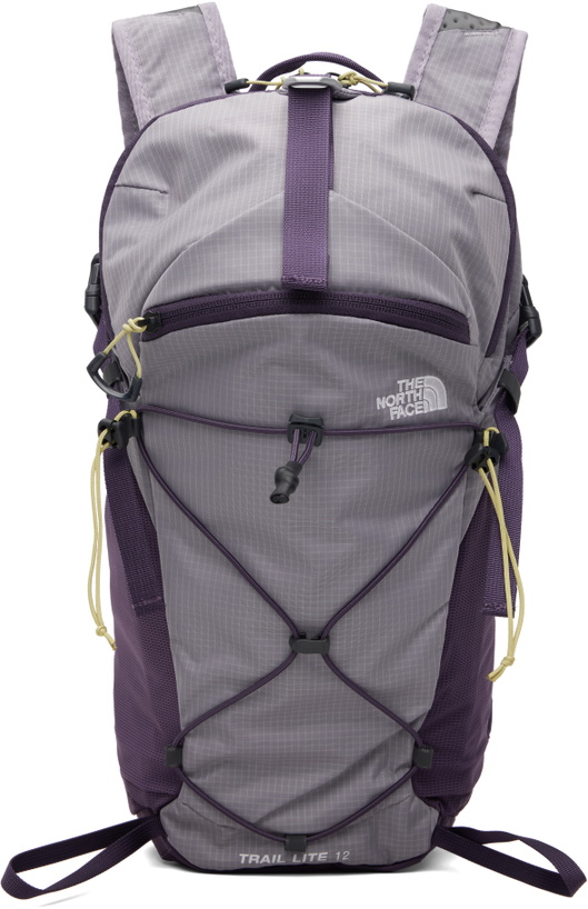 Photo: The North Face Gray & Purple Trail Lite 12 Backpack