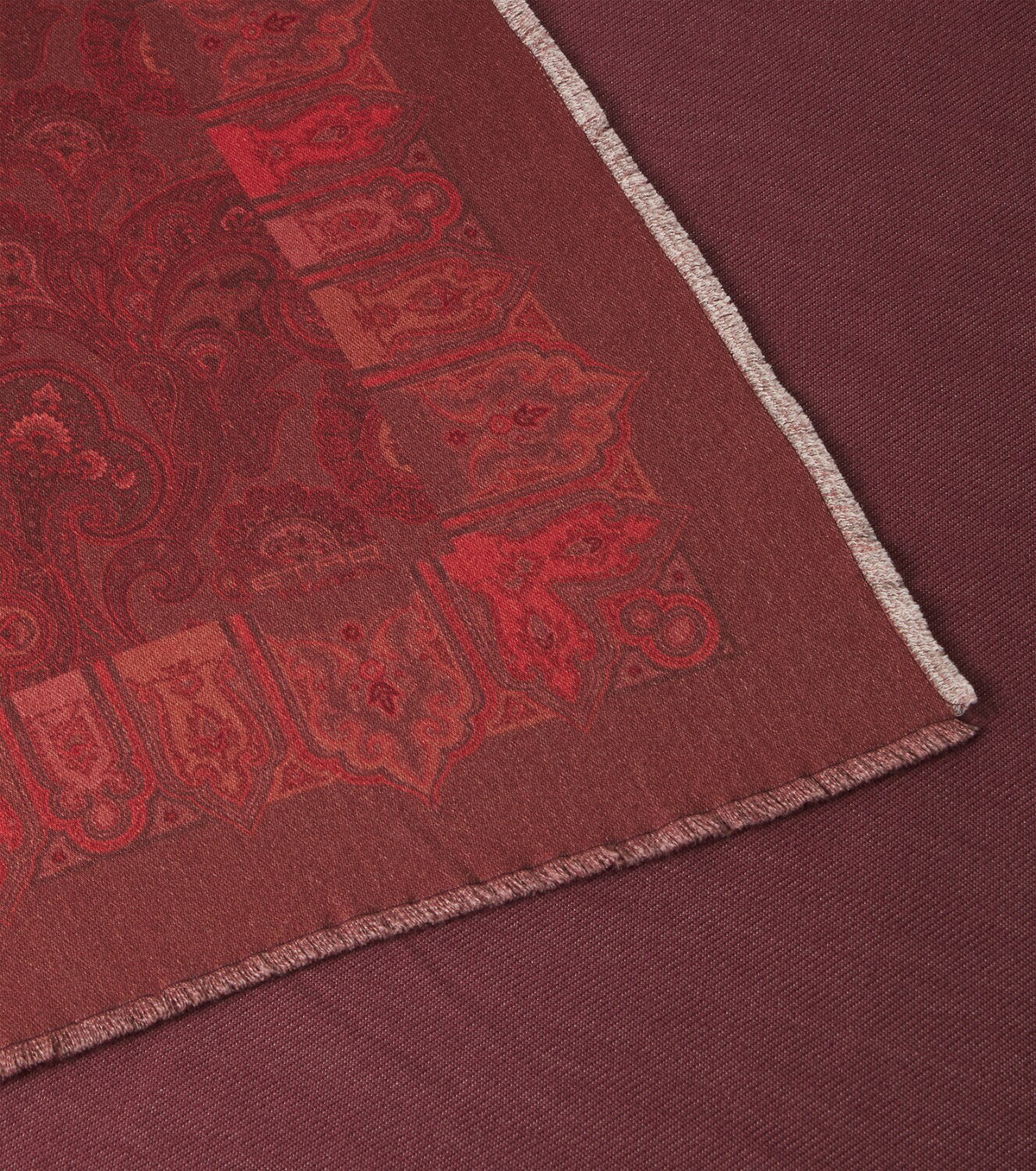 Etro Paisley printed wool throw