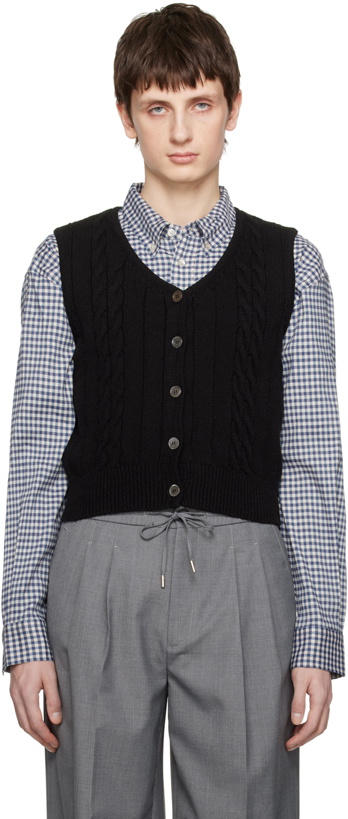 Photo: Dunst Black Button Vest